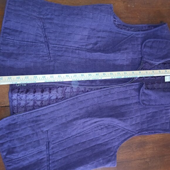 Christopher & Banks size XL purple quilted vest - Picture 2 of 4